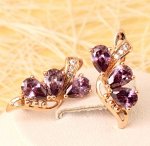Серьги позолота  H01-7321