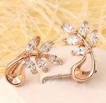 Серьги позолота  H01-7227