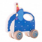 Gulliver.Каталка &quot;Слон Ду-Ду&quot; (дерево) арт.18WRT01E/19WRT01E