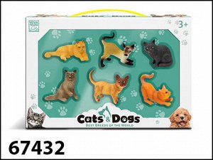 Cats&Dogs. 67432 "Кошки" набор 6 штук