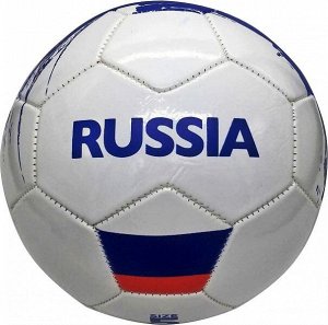 Мяч футбольный "Россия", ПВХ 1 слой, камера рез. в пак. арт.SC-1PVC300-RUS.