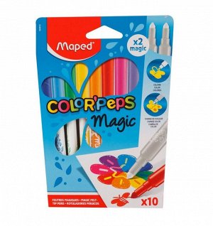 Maped. Фломастеры "Color'Peps Magic" меняют свой цвет (10 цв) арт.844612