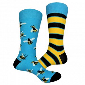 25332 Дизайнерские носки серии Нескучная пара "Полет шмеля", р-р 38-44, 2690000025332