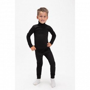 Комплект для мальчика термо (водолазка,кальсоны) А.843/841, цвет черный, рост 98 см (28)