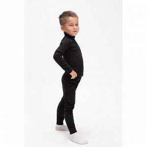Комплект для мальчика термо (водолазка,кальсоны) А.843/841, цвет черный, рост 98 см (28)