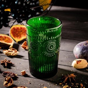 Набор стаканов «Ларго», 350 мл, цвет зелёный, 6 шт