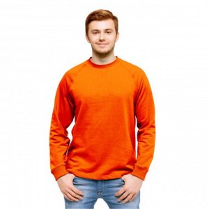 Толстовка мужская, размер 48, цвет оранжевый