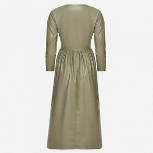 Платье женское MINAKU: Leather look цвет зелёный, р-р 42