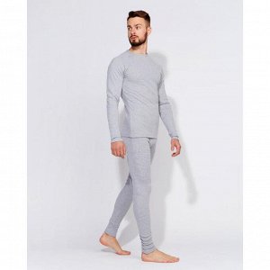 Термобельё мужское (джемпер, брюки) MINAKU, цвет светло-серый меланж