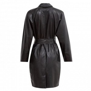 Платье женское MINAKU: Leather look цвет чёрный