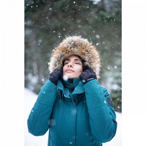 Парка зимняя водонепроницаемая походная женская SH500 ULTRA-WARM QUECHUA