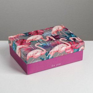 Коробка складная «Фламинго»,  21 ? 15 ? 7 см