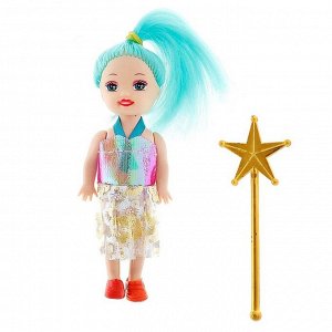 Кукла малышка "Волшебница" с волшебной палочкой, МИКС