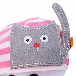 Мягкая игрушка «Ли-Ли BABY» в шапочке с кошечкой, 20 см