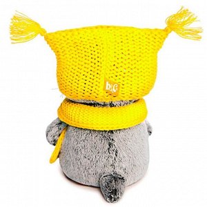 Мягкая игрушка «Басик Бэби» в шапке-сова и шарфе, 20 см