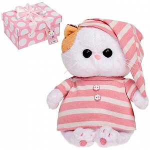 Мягкая игрушка «Кошечка Ли-Ли BABY», в полосатой пижамке, 20 см
