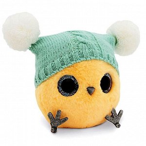 Мягкая игрушка «КТОтик в шапке с двумя помпонами», 13 см, цвет МИКС