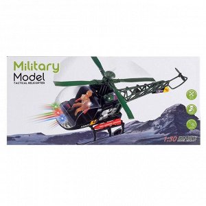 Вертолет «Спасатель», работает от батареек, световые и звуковые эффекты, МИКС
