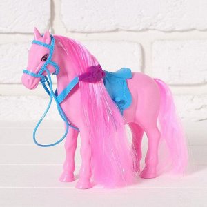 Лошадка для куклы "Снежинка" с аксессуарами, цвета МИКС
