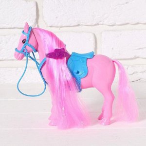 Лошадка для куклы "Снежинка" с аксессуарами, цвета МИКС