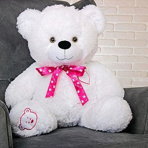 Мягкая игрушка «Медведь Тимка», цвет белый, 85 см, бант МИКС
