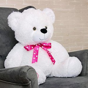 Мягкая игрушка «Медведь Тимка», цвет белый, 85 см, бант МИКС