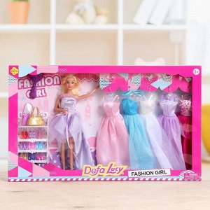 Кукла модель «Тина» с набором платьев, с аксессуарами, МИКС