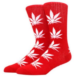 28555 Дизайнерские носки серии Что наша жизнь "Нирвана", р-р 36-43 (красный, белый)