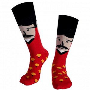 20238 Дизайнерские носки серии Что наша жизнь "Горец", р-р 37-43 (красный, черный), 2690000020238