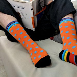 13810 Дизайнерские носки серии Что наша жизнь "Оранжевое настроение", р-р 40-44 (оранжевый), 2690000013810