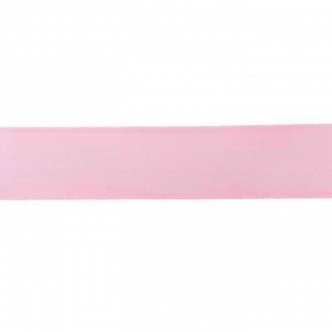 Лента атласная, 2,5 см, в рулоне 90 м, цвет розовый