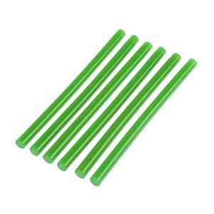 Клеевые стержни , 11 х 200 мм, зеленые, 6 шт.