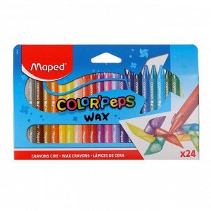 Мелки восковые 24 цвета, Maped Color Peps Wax