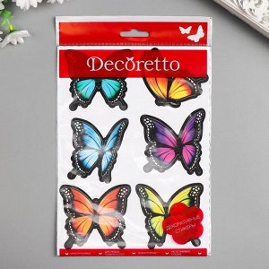 Наклейки Decoretto "Бабочки из тропиков" 17х23 см
