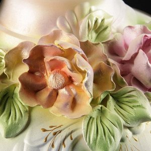 Ваза напольная "Мадонна", цветы, цветная лепка, 74 см, микс, керамика