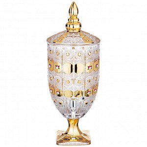 Диспенсер для напитков 'лимонадница lefard gold glass' 4,8 л. 19*19 см. высота=52 см. (кор=2шт.)