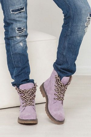 Замшевые ботинки Comfort цвет лаванда