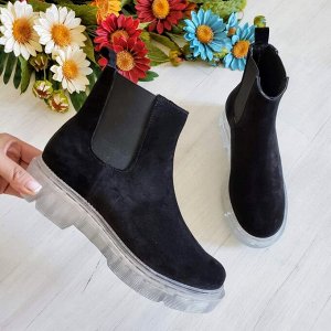 Черные замшевые ботинки CHELSEA ICE