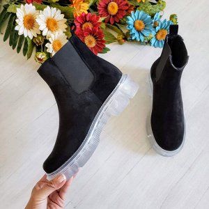 Черные замшевые ботинки CHELSEA ICE