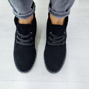 Черные замшевые ботинки Desert
