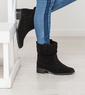 Черные замшевые ботинки Impressa