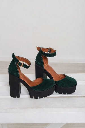 Зеленые замшевые туфли Yoke