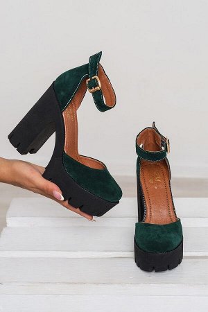 Зеленые замшевые туфли Yoke