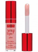 Pupa 020090A001 Блеск для губ Sexy Lips 5мл №001 Дерзкий нюдовый   НОВИНКА