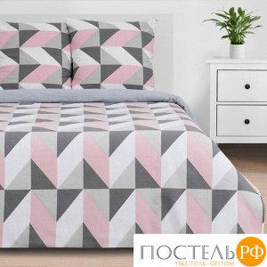 Постельное бельё «Этель» 2 сп Pink illusion 175*215 см, 200*220 см, 70*70 см - 2 шт