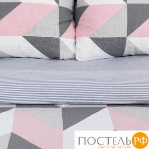 Постельное бельё «Этель» 2 сп Pink illusion 175*215 см, 200*220 см, 70*70 см - 2 шт