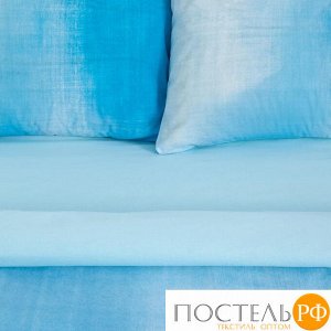 Постельное бельё «Этель» 1.5 сп Blue grade 143*215 см, 150*220 см, 50*70 см - 2 шт