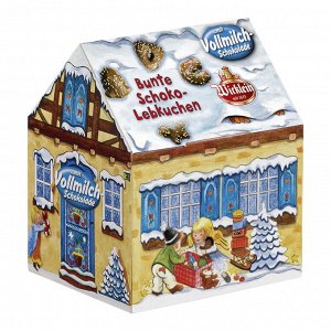 Пряники "Зимний домик", покрытые молочным шоколадом, Wicklein, 200 г