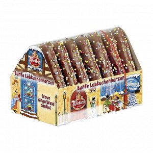 Пряники "Сердечки в домике", покрытые молочным шоколадом, Wicklein, 215 г