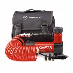 Компрессор воздушный AUTOPROFI, 28 л./мин., 12V/11A, 130W, 7 Атм., съемный шланг 3 м., кабель питания 3 м., питание от прикуривателя, сумка,  набор из 3-х переходников для надувн. изделий
